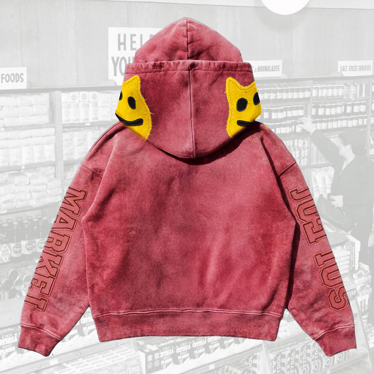 Double-Hood Thermal-Lined Full-Zip Hoodie - JS-4002
