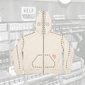Hand-Stitched Horn Hoodie With Extended Zipper - JS-4004