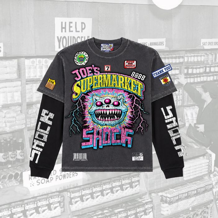 Joe's Shock Patchwork Layered Twofer T-Shirt - JS-4007