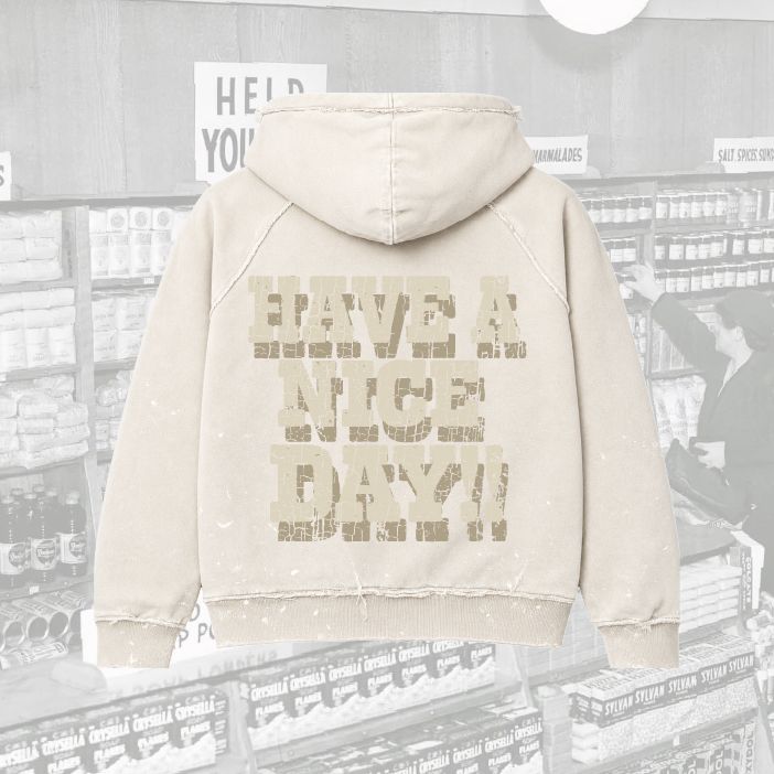 Vintage Market Oversized Hoodie - JS-4006