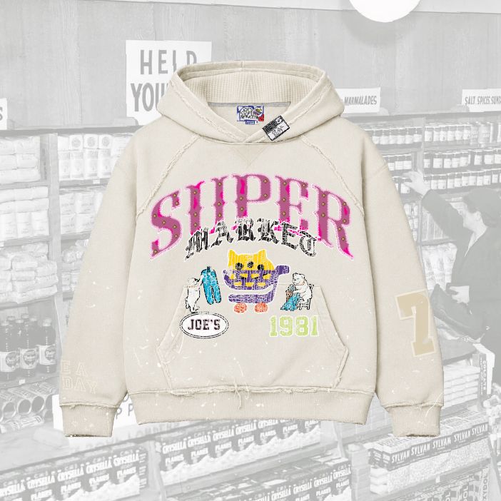 Vintage Market Oversized Hoodie - JS-4006