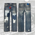 Canvas Garment-Dyed Studded Utility Work Pants - JS-4009