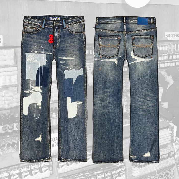 Canvas Garment-Dyed Studded Utility Work Pants - JS-4009