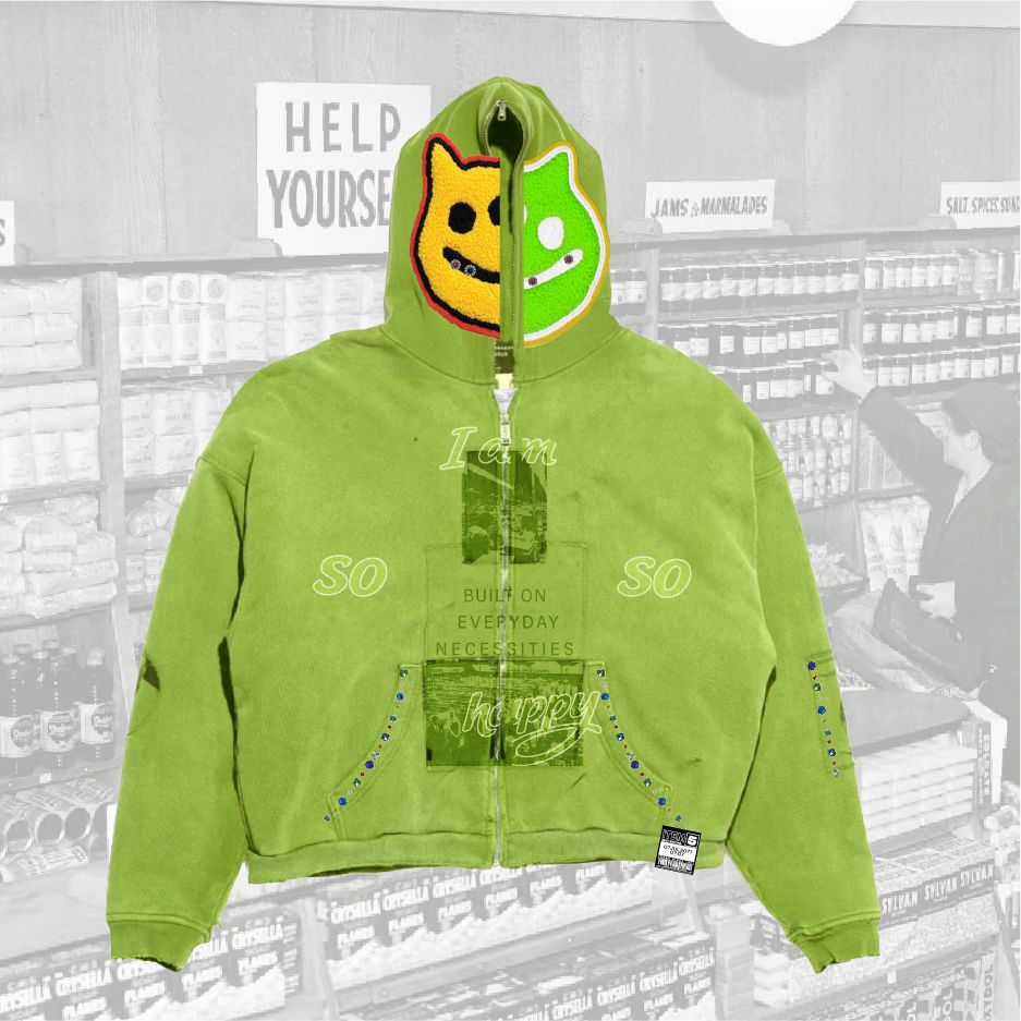 Happy Day Zip Hoodie - JS-14