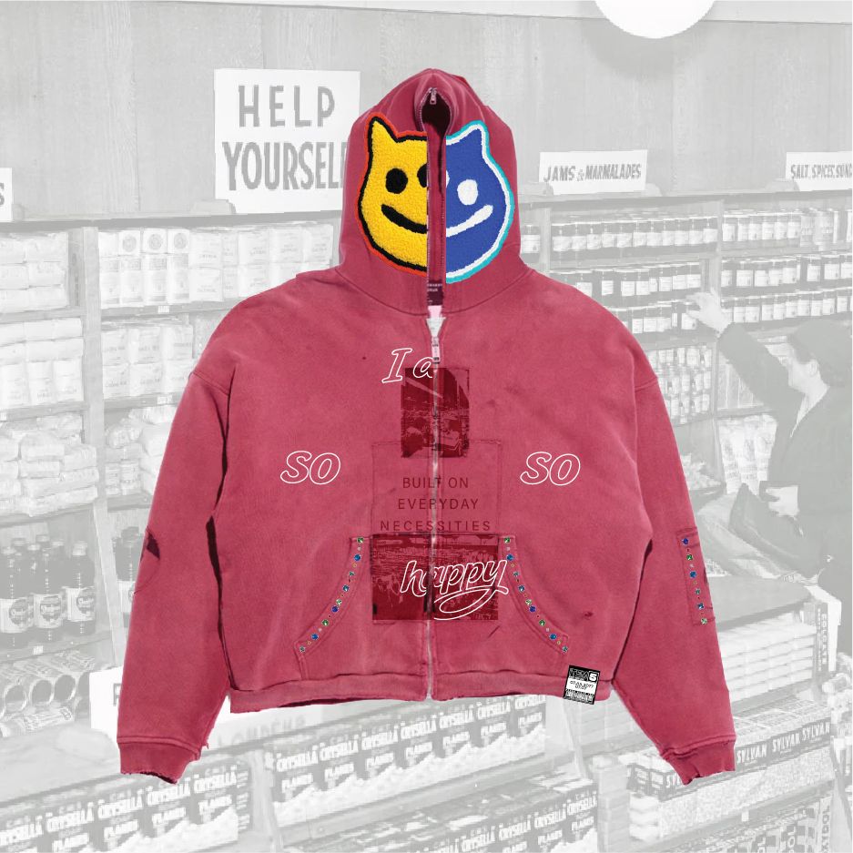 Happy Day Zip Hoodie - JS-14