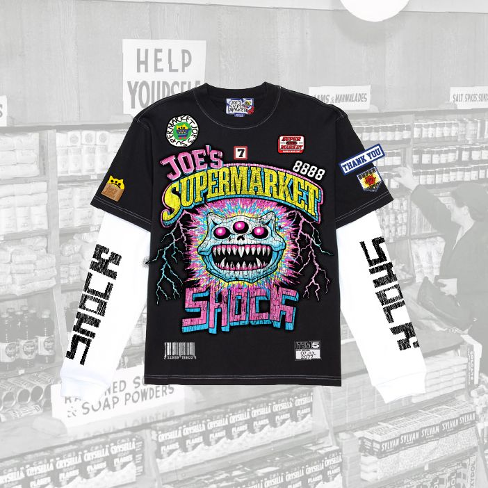 Joe's Shock Patchwork Layered Twofer T-Shirt - JS-4007